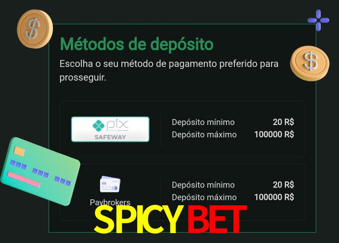 O cassino SPICYBET oferece uma grande variedade de métodos de pagamento